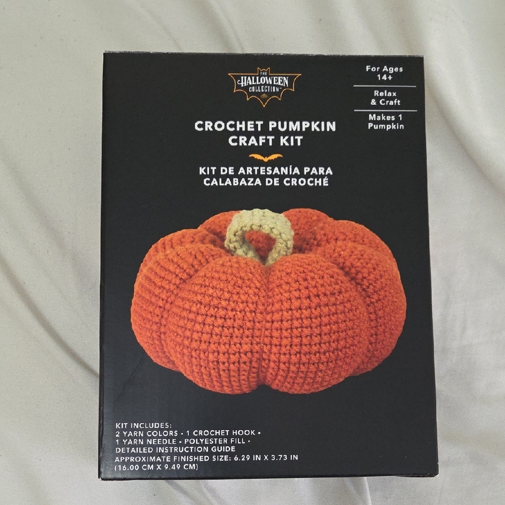 Crochet Pumpkin Kit - Vibrant Orange